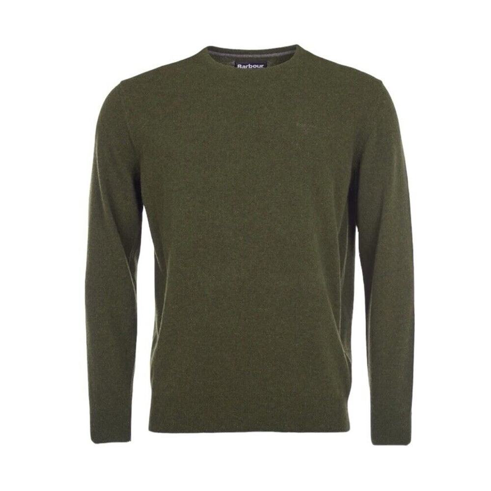 Barbour Lambswool Crew Forest Green Large NWT Mens